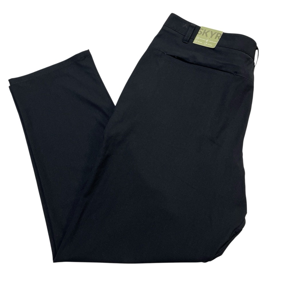 SKYR Pants Mens 38x30 Black Performance Tapered Leg Stretch Moisture Wicking‎